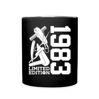 COIFFEUSE 1983 COIFFEUSE 43 ANNIVERSAIRE COIFFEUSE - Mug uni - noir - Devant