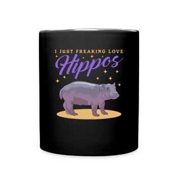 Hippo Baby Hippo Hippo Gift - Full Colour Mug - black - Front