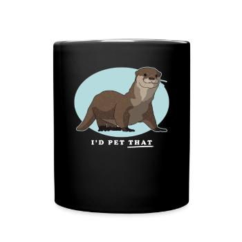 Loutre Loutre Cadeau Loutre de mer - Mug uni - noir - Devant