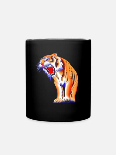 Säbelzahntiger Gefährlich - Tasse einfarbig - Schwarz