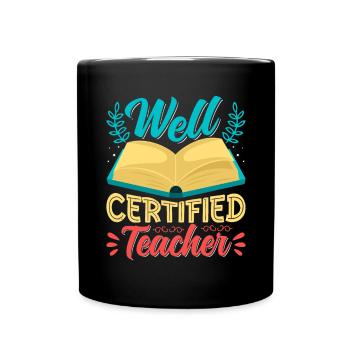 Well Teacher Design Hommes Femmes - Mug uni - noir - Devant