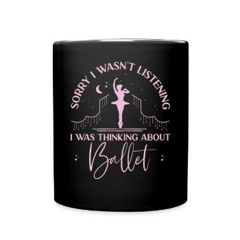 Ballet Dancer Dance Girl Ballerina - Tasse einfarbig - Schwarz - Vorne