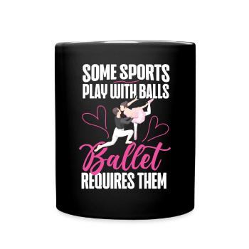 Ballet Dancer Dance Girl Ballerina - Tasse einfarbig - Schwarz - Vorne