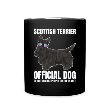 Scottish Terrier Scottie Dog - Full Colour Mug - black - Front