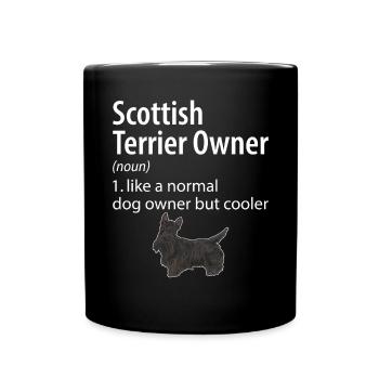 Scottish Terrier Scottie Dog - Full Colour Mug - black - Front