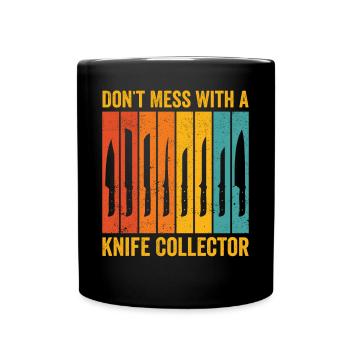 Fun knife collecting - Full Colour Mug - black - Front