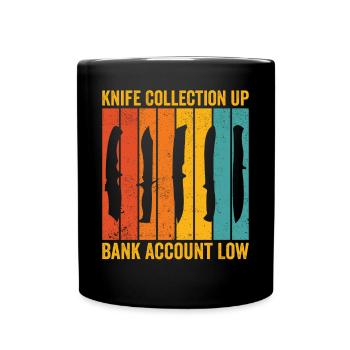 Drôle de collectionneur de couteaux - Mug uni - noir - Devant