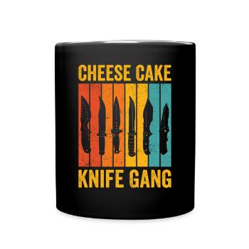Drôle de collectionneur de couteaux rétro - Mug uni - noir - Devant