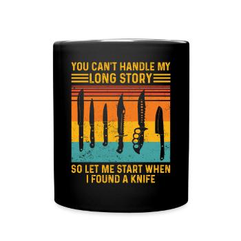 Collecteur de couteaux - Mug uni - noir - Devant