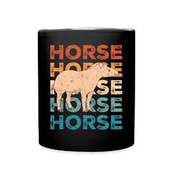 Ex Mormonen Tapir Pferd LDS Retro Exmo - Tasse einfarbig - Schwarz - Vorne