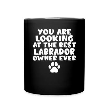 Labrador Lover Gifts - Full Colour Mug - black - Front