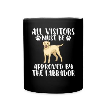 Labrador Liebhaber Geschenke - Tasse einfarbig - Schwarz - Vorne