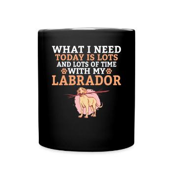 Labrador Lover Gifts - Full Colour Mug - black - Front