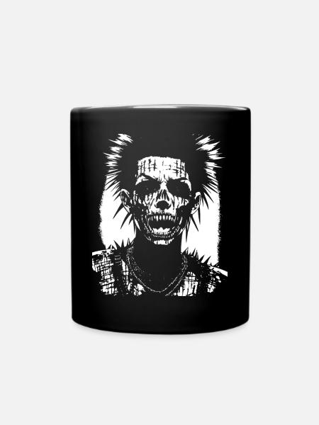 Zombie Horror Vampire Girl Death Metal Grindcore - Full Colour Mug - black