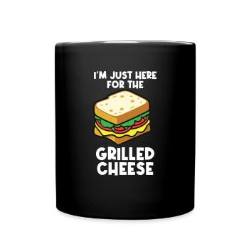 Lustiges Sandwich-Zitat Food-Liebhaber-Käse-Sandwiches - Tasse einfarbig - Schwarz - Vorne