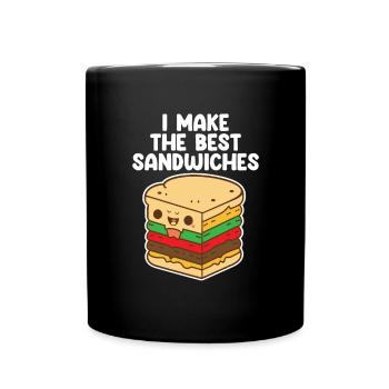 Sandwichs amusants pour les amateurs de sandwichs - Mug uni - noir - Devant