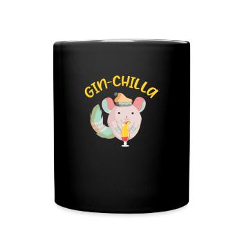 Chinchilla - Tasse einfarbig - Schwarz - Vorne