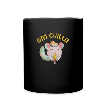 Chinchilla Rodent Pet Rodent Gift - Full Colour Mug - black - Front