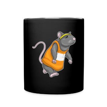 Rat Jogger Jogging Sports - Mug uni - noir - Devant