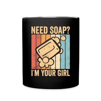 Fabricant de savon amusant - Mug uni - noir - Devant