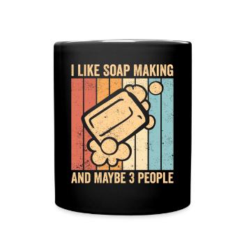 Fabricant de savon amusant - Mug uni - noir - Devant