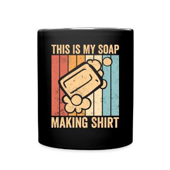 Fabricant de savon amusant - Mug uni - noir - Devant