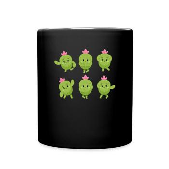 Cactus Yoga - Mug uni - noir - Devant