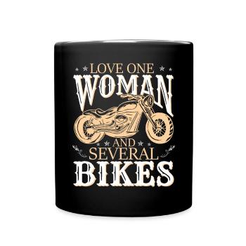 Motard motard disant motocycliste - Mug uni - noir - Devant
