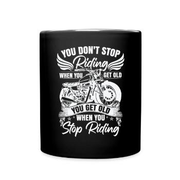 Motorcyclist Rider Motorbike Motorcycle Rider - Full Colour Mug - black - Front