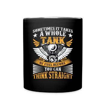 Motorcycle Lover Rider Bike Biker - Full Colour Mug - black - Front