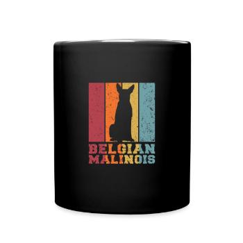 Belgian Shepherd Dog - Full Colour Mug - black - Front