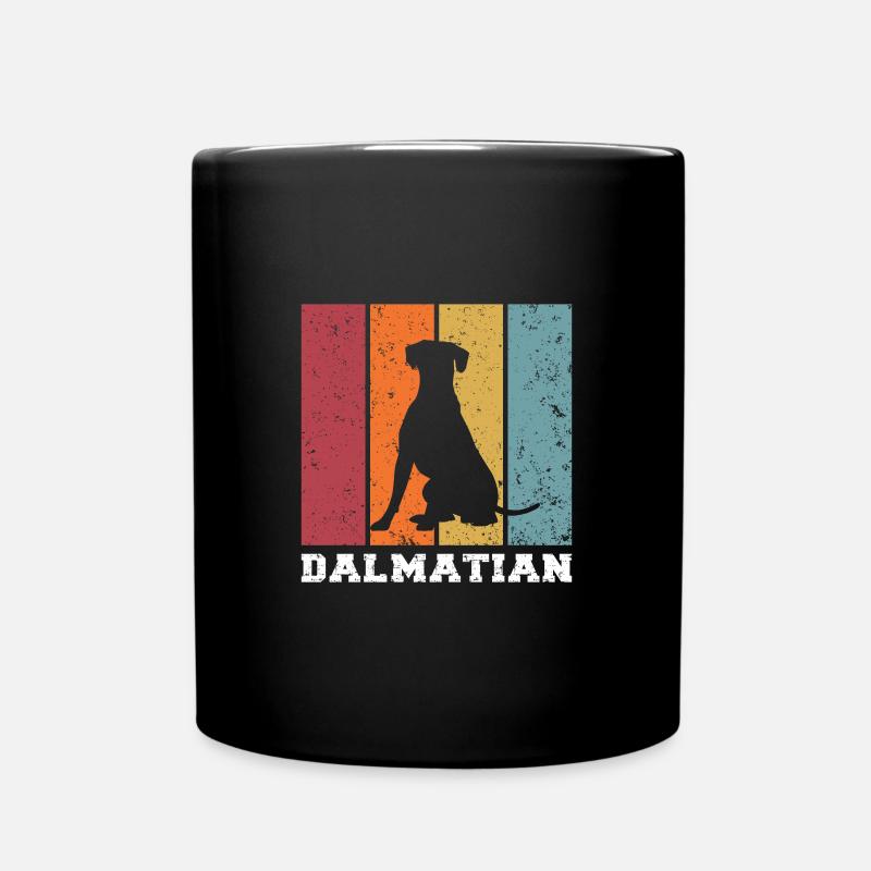 Dalmatiner - Tasse einfarbig - Schwarz