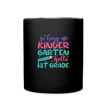 Kindergarten Child School Enrollment School Gift - Full Colour Mug - black - Front