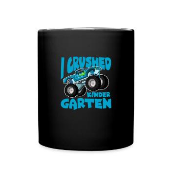 Kindergarten Child School Enrollment School Gift - Full Colour Mug - black - Front
