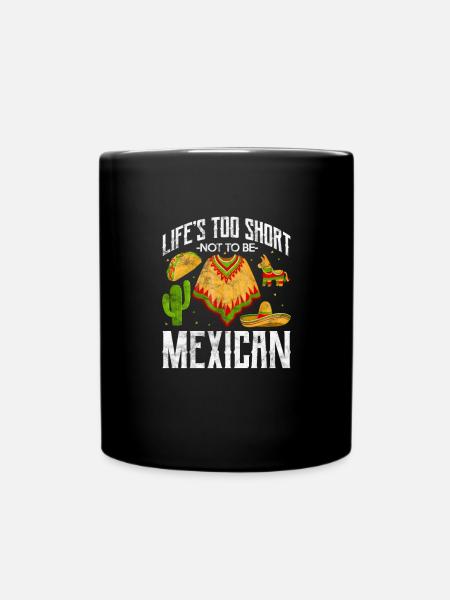 Mexiko - Tasse einfarbig - Schwarz
