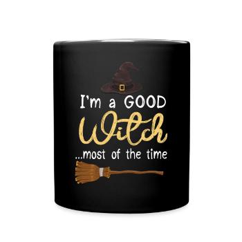 Grusel Halloweenspruch Spruch Halloween - Tasse einfarbig - Schwarz - Vorne