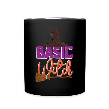 Grusel Halloweenspruch Spruch Halloween - Tasse einfarbig - Schwarz - Vorne