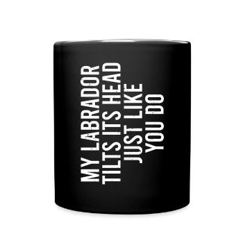 Cadeaux amoureux du Labrador - Mug uni - noir - Devant