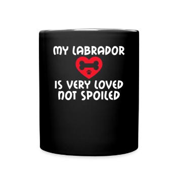 Labrador Liebhaber Geschenke - Tasse einfarbig - Schwarz - Vorne