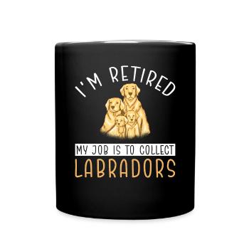 Labrador Liebhaber Geschenke - Tasse einfarbig - Schwarz - Vorne
