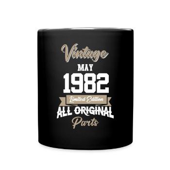 Mai 1982 Cadeau d’anniversaire vintage - Mug uni - noir - Devant