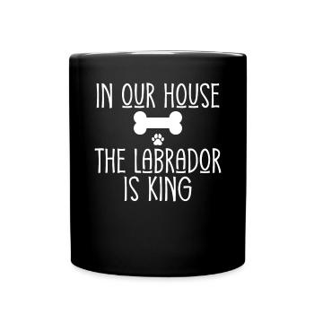 Labrador Liebhaber Geschenke - Tasse einfarbig - Schwarz - Vorne