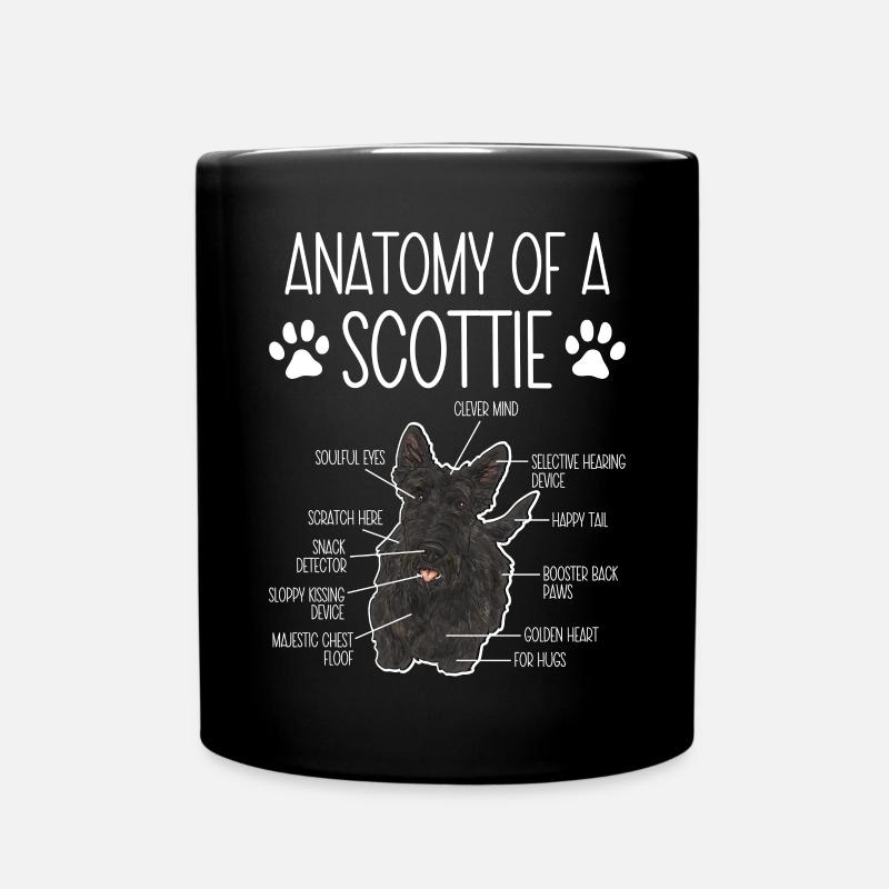 Scottish Terrier Scottie Hund - Tasse einfarbig - Schwarz