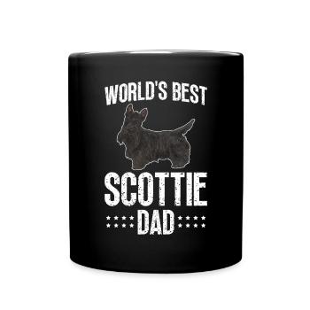 Scottish Terrier Scottie Dog - Full Colour Mug - black - Front