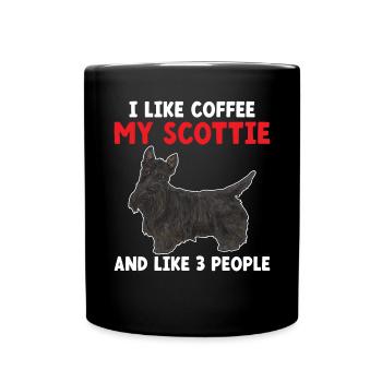 Scottish Terrier Scottie Dog - Full Colour Mug - black - Front