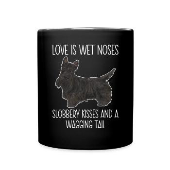 Scottish Terrier Scottie Dog - Full Colour Mug - black - Front