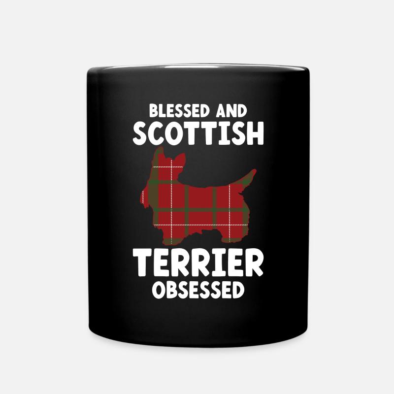 Scottish Terrier Scottie Hund - Tasse einfarbig - Schwarz