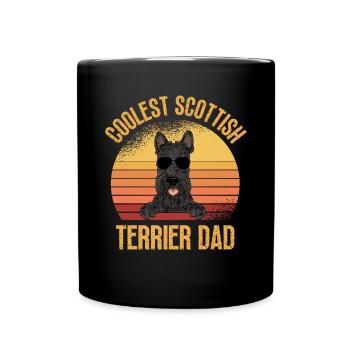 Scottish Terrier Scottie Dog - Full Colour Mug - black - Front