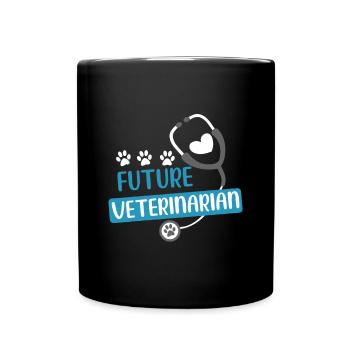 Future Veterinarian Gift Vet Costume Kit Men Women - Full Colour Mug - black - Front