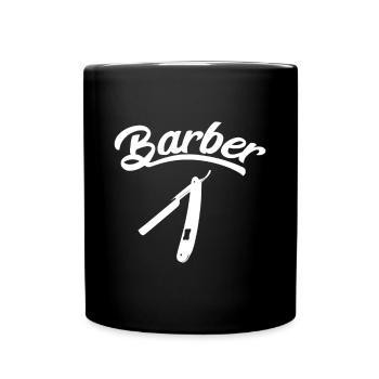 Barber Men's Women'sfunny bday barberbeste niedliche Bar - Tasse einfarbig - Schwarz - Vorne